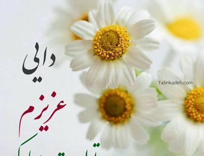 عکس نوشته دایی عزیزم روزت مبارک