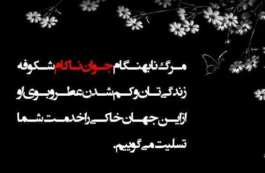عکس نوشته مرگ پسر خاله