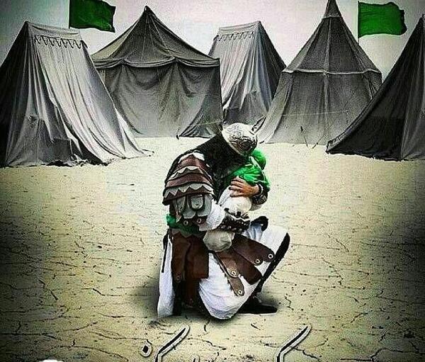 عکس نوشته حسینی ام