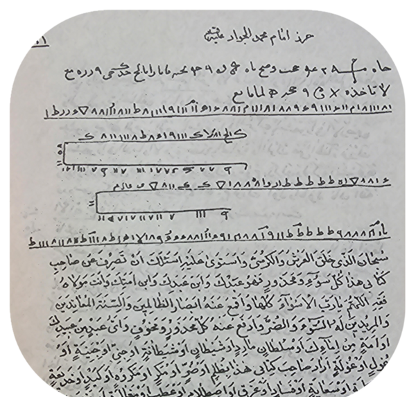 عکس نوشته حرز امام جواد