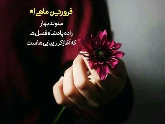 عکس نوشته تولد پسر فروردینی