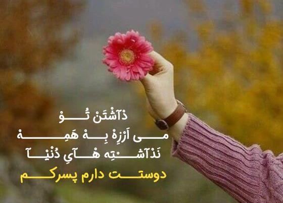 عکس نوشته دختر پسرم دنیامن