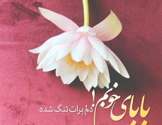 عکس نوشته دلتنگتم پدر جان