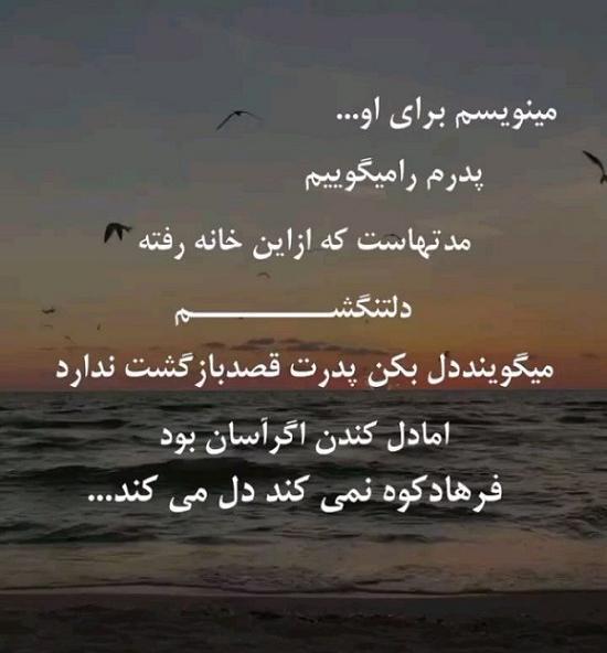 عکس نوشته دلتنگتم پدر جان