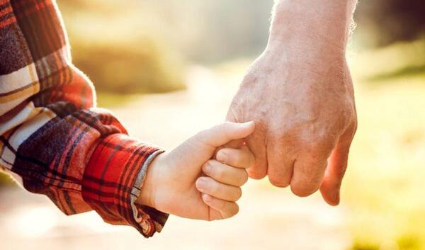 عکس نوشته پدربزرگ و نوه