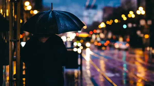 عکس نوشته زیبا بارانی