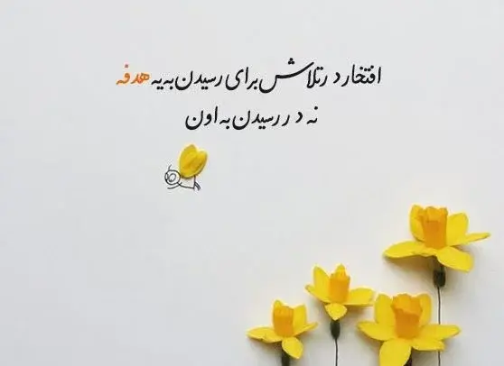 عکس نوشته اراده و پشتکار