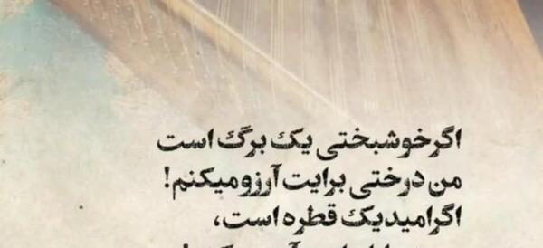 عکس نوشته برات آرزوی خوشبختی میکنم