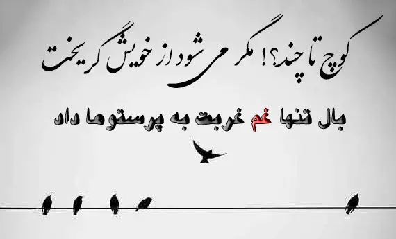 عکس نوشته ارزوهام حبس ابد خورد