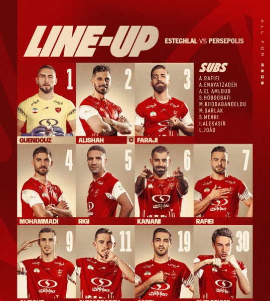 عکس بازیکنان جدید پرسپولیس سال ۱۴۰۳