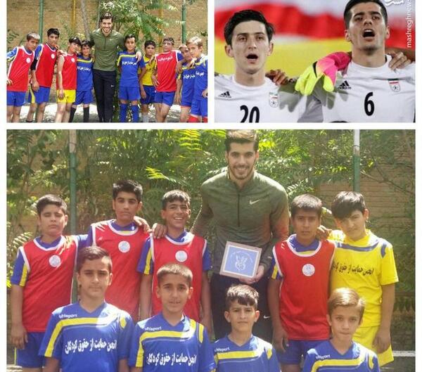 عکس کودکی بازیکنان فوتبال ایران