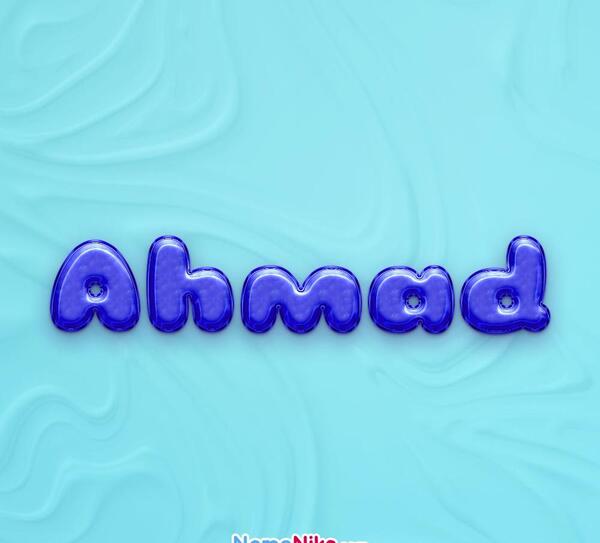 عکس نوشته انگلیسی اسم احمد