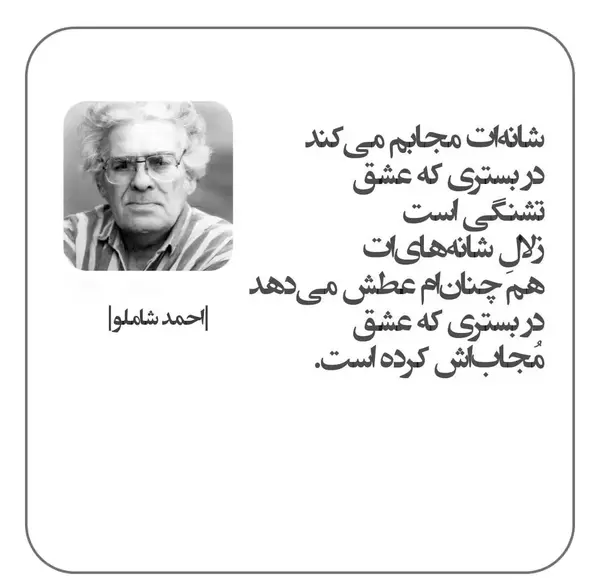 عکس نوشته اشعار احمد شاملو