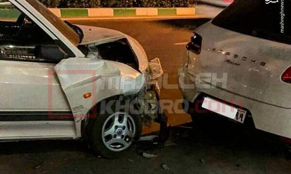 عکس فیک تصادف موتور