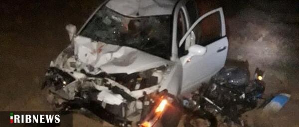 عکس فیک تصادف با موتور