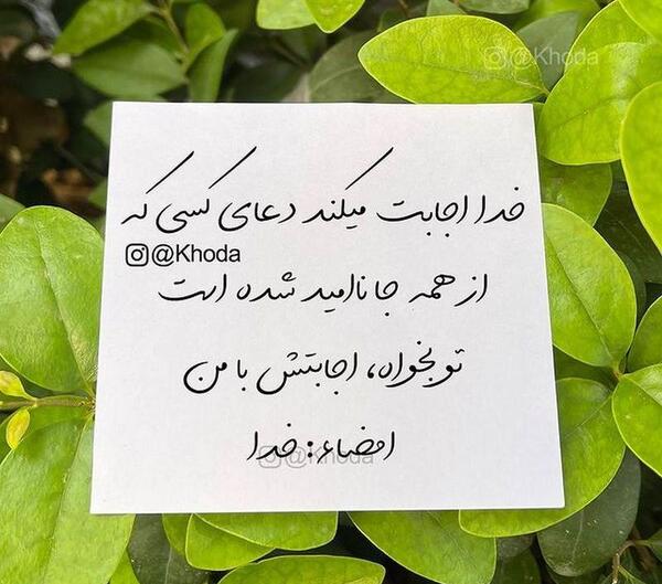 عکس نوشته ناامید نشدن از خدا
