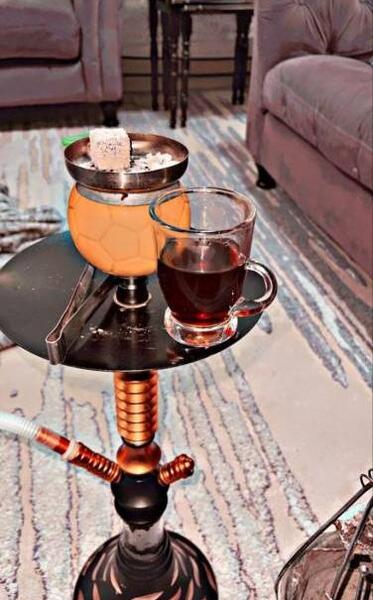 عکس فیک قلیون تو کافه