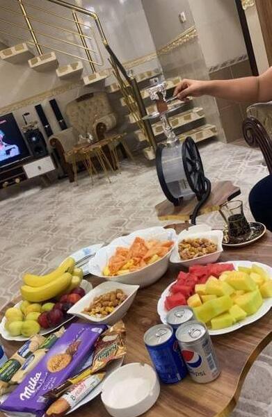 عکس فیک قلیون تو کافه