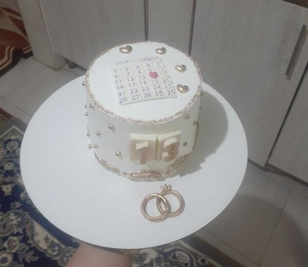 عکس فیک کیک سالگرد ازدواج