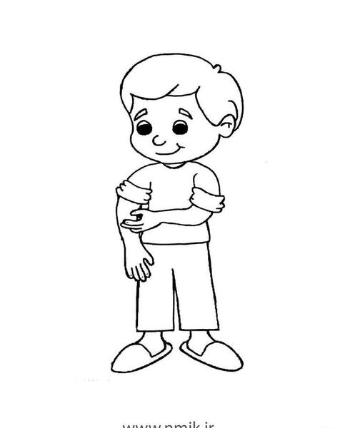 عکس پسر نقاشی ساده
