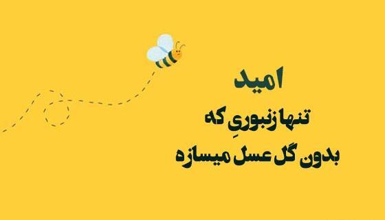 عکس نوشته از امید به زندگی