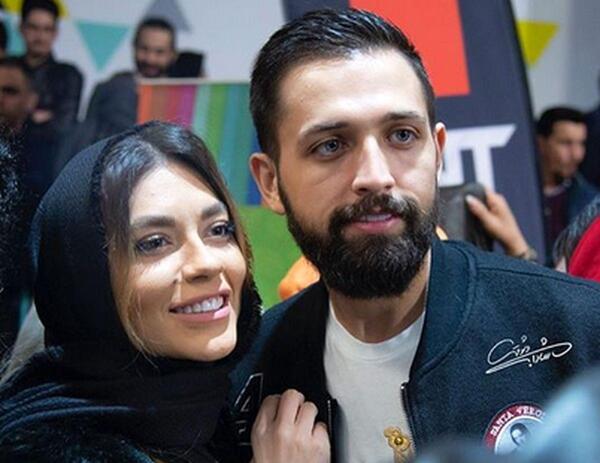 عکس محسن افشانی و همسرش در استخر