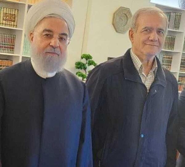 عکس حسن روحانی و پزشکیان
