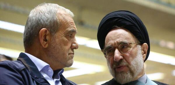 عکس حسن روحانی با پزشکیان