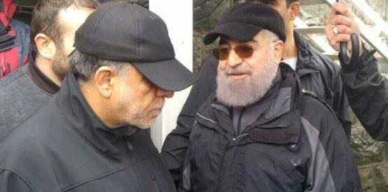 عکس حسن روحانی در کوه