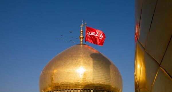 عکس نوشته حرم امام حسین و ابوالفضل