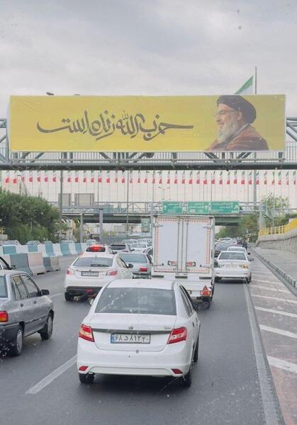 عکس حسن نصرالله در تهران