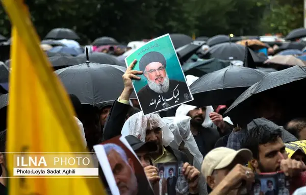 عکس حسن نصرالله در تهران
