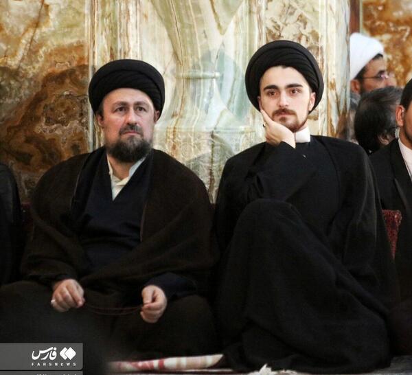 عکس حسن خمینی وفرزندانش