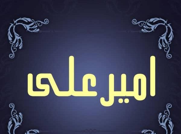 امیر علی به انگلیسی عکس نوشته