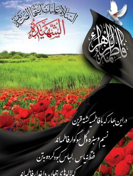 عکس نوشته یا فاطمه اغیثینی