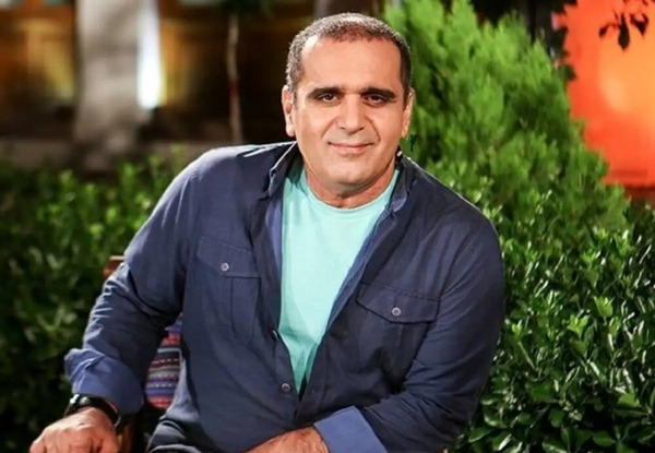 عکس حسین رفیعی و فرزندانش
