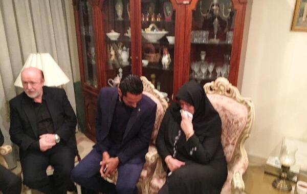 عکس امیر حسین صادقی با همسرش