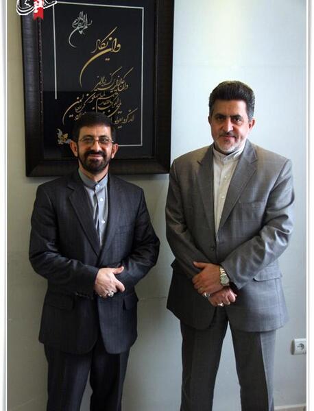عکس حسین طاهری و پدرش