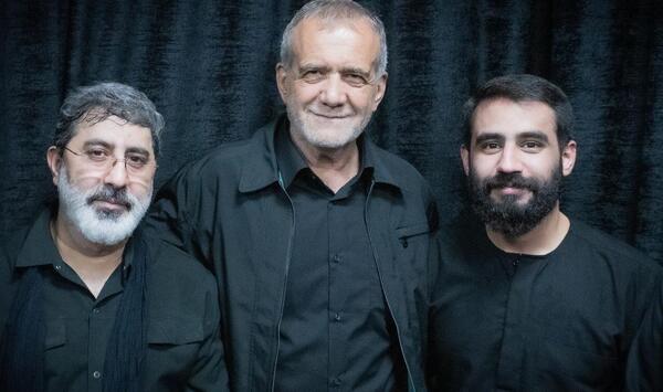 عکس حسین طاهری با پزشکیان