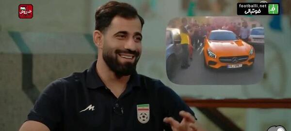 عکس ماشین حسین کنعانی زادگان