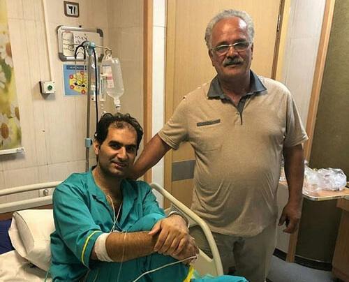 عکس حسین کاظمی و همسرش