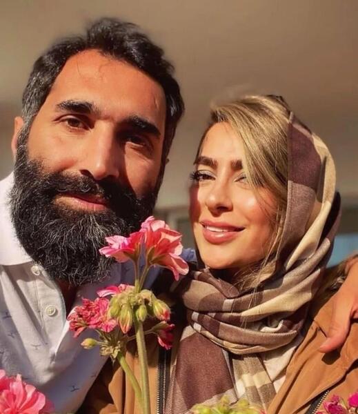 عکس حسین کاظمی و همسرش