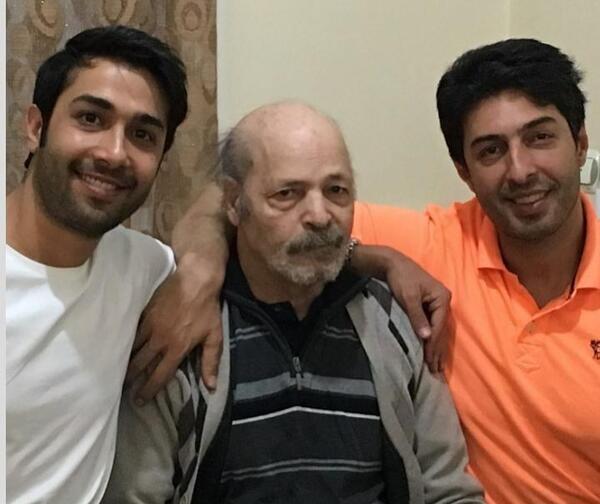 عکس از حسین مهری و همسرش