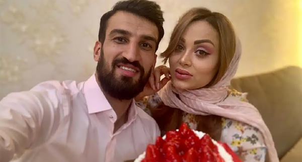 عکس حسین ماهینی و همسرش در بوشهر