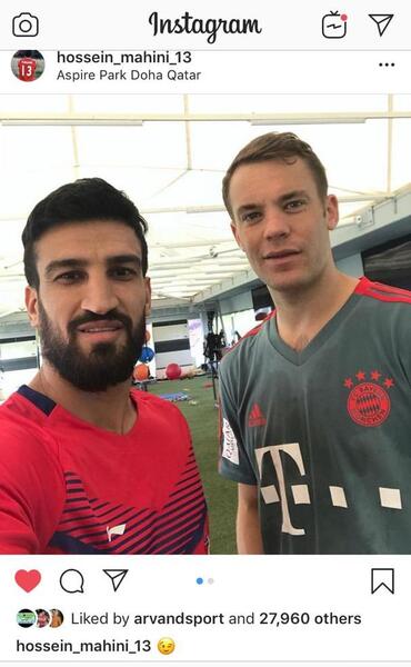 عکس حسین ماهینی بازیکن پرسپولیس