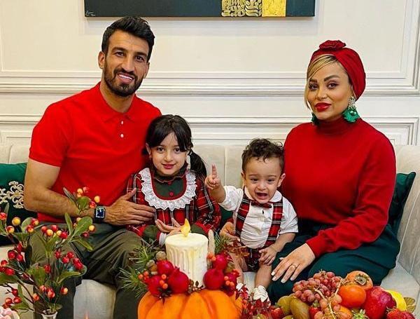 عکس حسین ماهینی و زنش