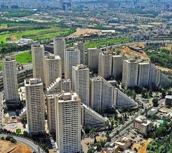 جاويد شاه عکس هوایی شهرک اکباتان قبل از انقلاب