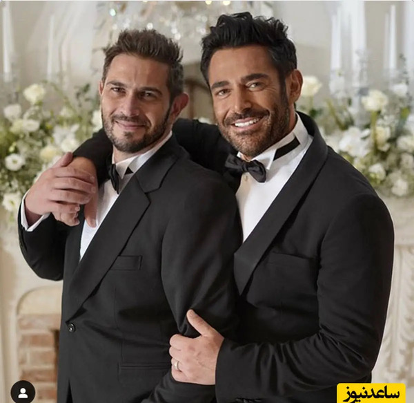 عکس محمد رضا گلزار با همسرش