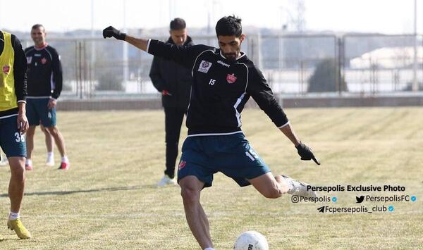 عکس محمد انصاری در پرسپولیس