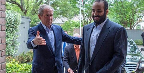 عکس محمد بن سلمان با کت و شلوار